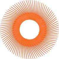 Brosse radiale en soies de pr&eacute;cision type C PN-RB sans adaptateur Scotch-Brite , C&eacute;ramique, Grain 80+, 7-5/8" dia. Groupe Belzile Dickner