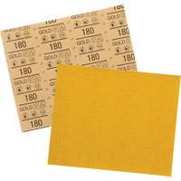 Feuille abrasive dor&eacute;e 12545, 9" x 11", Grain 180, Oxyde d'aluminium Groupe Belzile Dickner