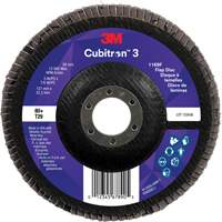 Disque &agrave; lamelles conique 1169F Cubitron 3, 5" x 7/8", Type T29, Grain 80+, C&eacute;ramique Groupe Belzile Dickner