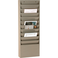 Literature Storage Racks, Stationary, 11 Slots, Steel, 13-1/4" W x 4-1/8" D x 36" H Groupe Belzile Dickner