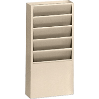 Literature Storage Racks, Stationary, 5 Slots, Steel, 9-3/4" W x 4-1/8" D x 21" H Groupe Belzile Dickner
