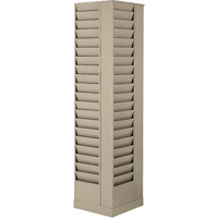 Literature Storage Racks, Rotating, 23 Slots, Steel, 14-1/8" W x 14-1/8" D x 66" H Groupe Belzile Dickner