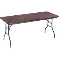 Tables pliante, Rectangulaire, 72" l x 36" la, Stratifié, Brun OA948 | Dickner Inc