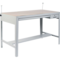 Precision Drafting Table Base, 56-3/8" W x Grey Groupe Belzile Dickner