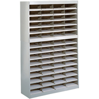 Heavy-duty Literature Organizers, Stationary, 60 Slots, Steel, 37-1/2" W x 12-3/4" D x 60" H Groupe Belzile Dickner