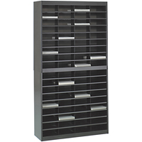 Heavy-duty Literature Organizers, Stationary, 72 Slots, Steel, 37-1/2" W x 12-3/4" D x 71" H Groupe Belzile Dickner