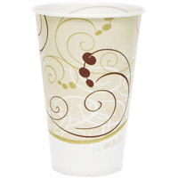 Disposable Cups, Paper, 12 oz., Multi-Colour OE075 | Dickner Inc