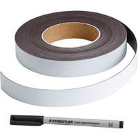 Write-On Magnetic Label, Magnetic, 600" L x 1" W Groupe Belzile Dickner