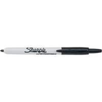 Retractable Permanent Marker, Black, Fine Tip Groupe Belzile Dickner
