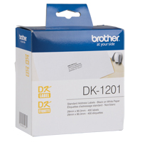 Tape Cartridge for QL Label Printers, 29 mm x 3-1/2", White Groupe Belzile Dickner