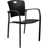 Chaises empilables MaxX StaxX, Polypropyl&egrave;ne, Hauteur 17-1/4", Capacit&eacute; 275 lb, Noir Groupe Belzile Dickner