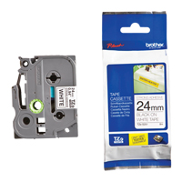 Laminated Industrial Tape, 24 mm x 13', Black on White Groupe Belzile Dickner