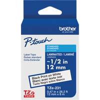 Tze Tape Cartridges, 12 mm x 26-1/4', Black on White Groupe Belzile Dickner