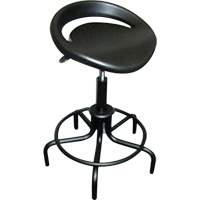 Tabouret surdimensionn&eacute; de s&eacute;rie 6000, Stationnaire, Ajustable, , Polyur&eacute;thane Si&egrave;ge, Noir Groupe Belzile Dickner
