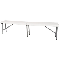 Banc pliant, Poly&eacute;thyl&egrave;ne, 72" lo x 12" la x 17" h Groupe Belzile Dickner