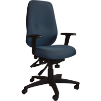 Cierra Petite Series Ergonomic Chairs, Fabric, Blue, 300 lbs. Capacity Groupe Belzile Dickner