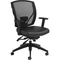 Multi-Tilter Arm Chairs, Vinyl, Black, 300 lbs. Capacity Groupe Belzile Dickner