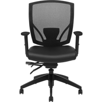 Multi-Tilter Arm Chairs, Vinyl, Black, 300 lbs. Capacity Groupe Belzile Dickner