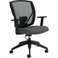 Task Chairs, Vinyl, Charcoal, 300 lbs. Capacity Groupe Belzile Dickner