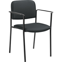 Stacking Chairs, Fabric, 32" High, 300 lbs. Capacity, Charcoal Groupe Belzile Dickner