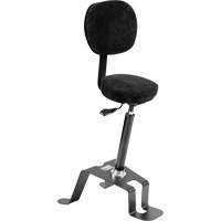 Chaise ergonomique de calibre soudage assis-debout TA 300<sup>MC</sup>, Position assise/debout, Ajustable, Tissu Siège, Noir/gris OP496 | Dickner Inc