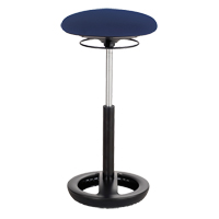 Chaise ergonomique Twixt<sup>MC</sup>, Stationnaire, Ajustable, , Mailles en polyester Siège, Bleu OP670 | Dickner Inc