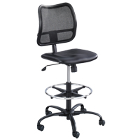 Tabouret ergonomique Vue, Vinyle, Noir, Capacit&eacute; 250 lb Groupe Belzile Dickner