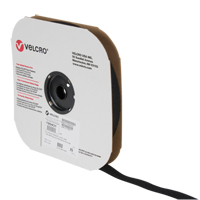 Ruban d'attaches, Boucle, 25 vg x 1", Cousu, Noir Groupe Belzile Dickner