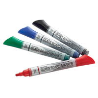 Premium Glass Dry-Erase Markers, Assorted, Bullet Tip Groupe Belzile Dickner