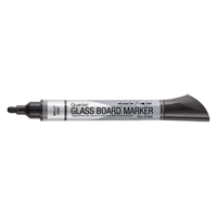 Premium Glass Dry-Erase Markers, Black, Bullet Tip Groupe Belzile Dickner