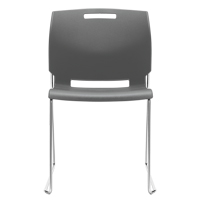 Chaise, Plastique, Hauteur 32-1/2", Capacité 300 lb, Gris OP935 | Dickner Inc