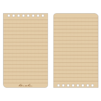 Pocket Top-Spiral Notebook, Soft Cover, Tan, 100 Pages, 3" W x 5" L Groupe Belzile Dickner