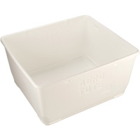 Food Storage Container, Plastic, 108 gal. Capacity, White OQ647 | Dickner Inc
