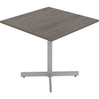 Cafeteria Table, 36" L x 36" W x 29-1/2" H, 1" Top, Laminate, Grey/White Groupe Belzile Dickner