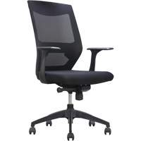 Chaise de bureau ajustable à basculement synchronisé série Activ<sup>MC</sup>, Tissu/Mailles, Noir, Capacité 250 lb OQ963 | Dickner Inc