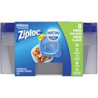 Mini contenants carrés Ziploc<sup>MD</sup>, Plastique, Capacité de 118 ml, Transparent OR135 | Dickner Inc