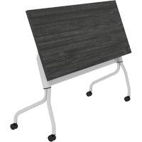 Newland Flip-Top Training Table, 24" L x 60" W x 29-1/2" H, Dark Brown Groupe Belzile Dickner