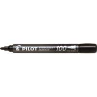 Pilot 100 Permanent Marker, Bullet, Black Groupe Belzile Dickner