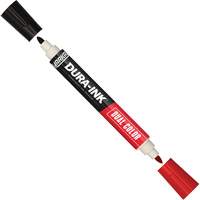 Markal&reg; Dura-Ink&reg; Dual Colour Permanent Ink Marker, Black/Red, Bullet Tip Groupe Belzile Dickner