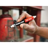 Markal&reg; Dura-Ink&reg; Dual Colour Permanent Ink Marker, Black/Red, Bullet Tip Groupe Belzile Dickner
