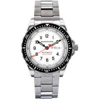 Tr&egrave;s grande montre automatique &eacute;dition arctique avec jour/date avec bracelet en acier inoxydable, Num&eacute;rique, &agrave; piles, 46 mm, Argent Groupe Belzile Dickner