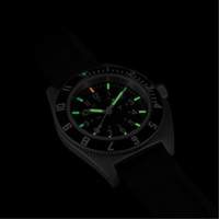 Montre Steel Navigator sur ensemble bracelet en caoutchouc noir de trois morceaux, Num&eacute;rique, &agrave; piles, 41 mm, Noir Groupe Belzile Dickner