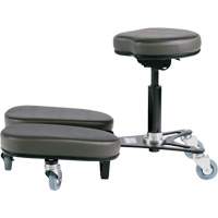 Chaise à genoux réglable, Vinyle, Noir/gris OR511 | Dickner Inc