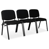 Chaises empilables, Tissu, Hauteur 32", Capacit&eacute; 250 lb, Noir Groupe Belzile Dickner