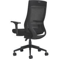 Chaise &agrave; dossier moyen avec m&eacute;canisme &agrave; basculement synchronis&eacute; &agrave; d&eacute;tection de poids , Mailles, Noir Groupe Belzile Dickner