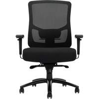 Chaise &agrave; dossier haut avec m&eacute;canisme &agrave; basculement synchronis&eacute; robuste Raven 400, Mailles, Noir, Capacit&eacute; 400 lb Groupe Belzile Dickner