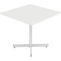 Newland Height-Adjustable Square Table, 36" L x 36" W x 29" H, 1" Top, Laminate, White Groupe Belzile Dickner