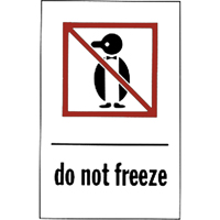 &eacute;tiquettes pour traitement sp&eacute;cial Do Not Freeze, 6" lo x 4" la, Rouge/blanc Groupe Belzile Dickner
