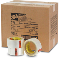 Rubans d'emballage Scotch 371, Adh&eacute;sif Thermofusible, 2 mils, 48 mm (1-22/25") x 100 m (328') Groupe Belzile Dickner