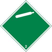 TDG Shipping Labels, Class 2, Gases, Paper Groupe Belzile Dickner
